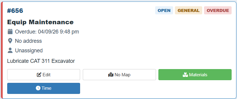 CGIS-WorX work order management interface